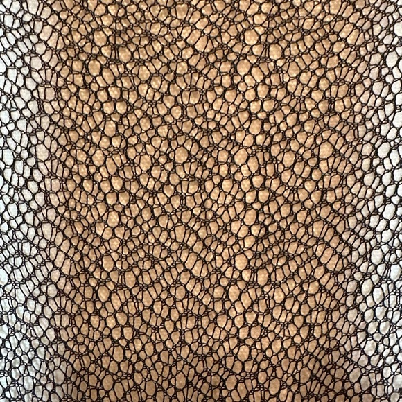 Eileen Fisher Silk Georgette Sleeveless Crepe Dress with Mesh Neckline Sz Lrg - Picture 4 of 6